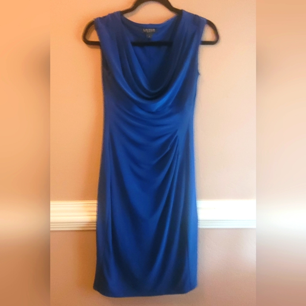 Beautiful Blue Ralph Lauren Dress Figure Flattering 💙 - Picture 6 of 6